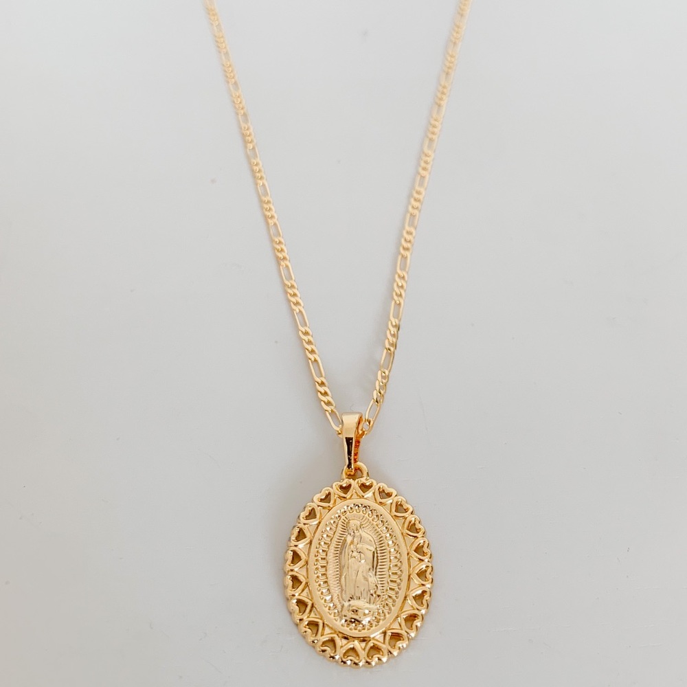 🎉HP🎉Virgin Mary Necklace | 24k Gold Filled - Picture 7 of 9